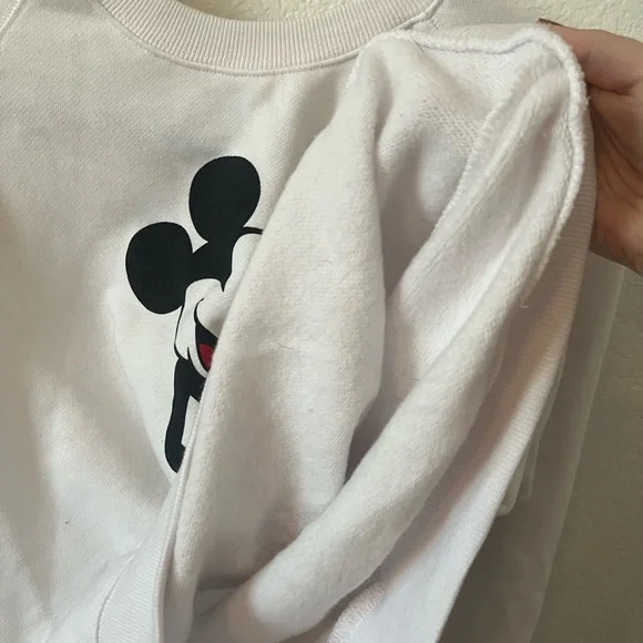 Disney White Crewneck Sweater with Mickey Design - Picture 6 of 6